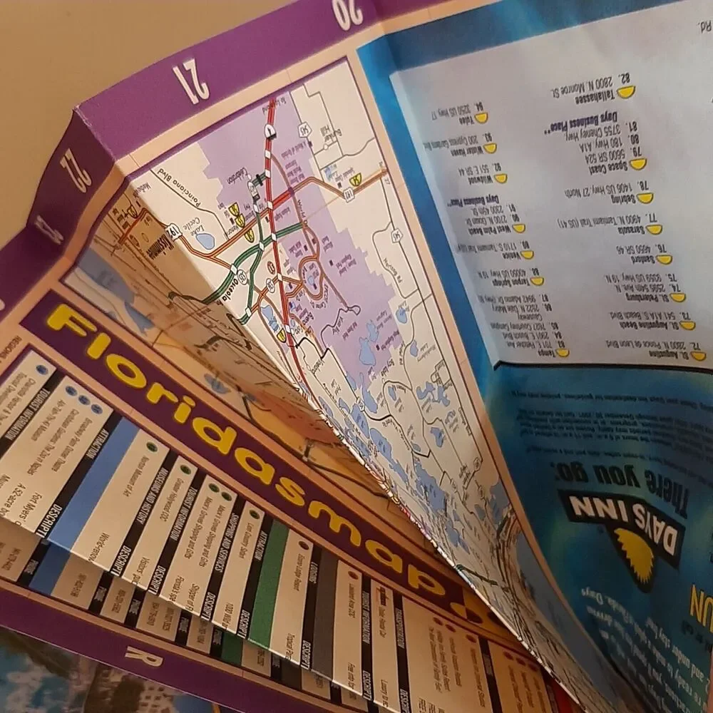 Florida's Map! 2001 Edition Official State Transportation Map JEB BUSH Full size